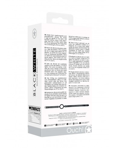 Silicone Ring Gag - With Adjustable Bonded Leather Straps