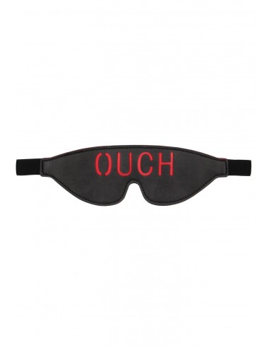 Bonded Leather Eye-Mask ""Ouch"" - With Elastic Straps