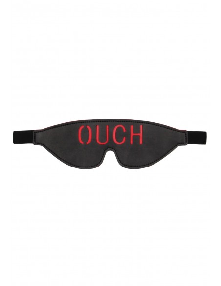 Bonded Leather Eye-Mask ""Ouch"" - With Elastic Straps