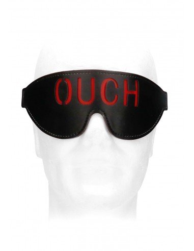 Bonded Leather Eye-Mask ""Ouch"" - With Elastic Straps