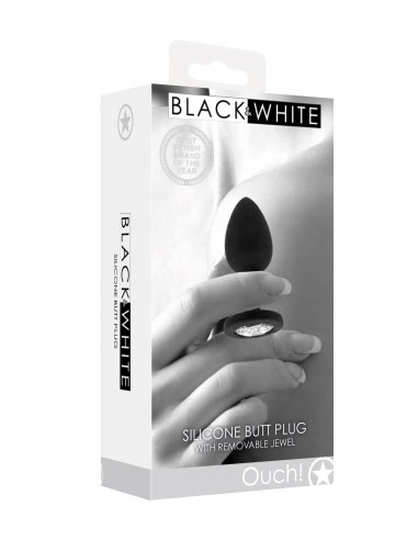 Silicone Butt Plug with Removable Jewel