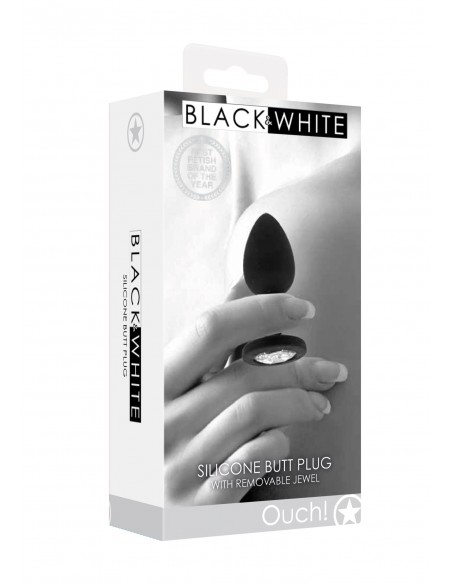 Silicone Butt Plug with Removable Jewel