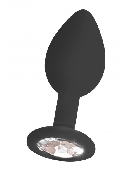 Silicone Butt Plug with Removable Jewel