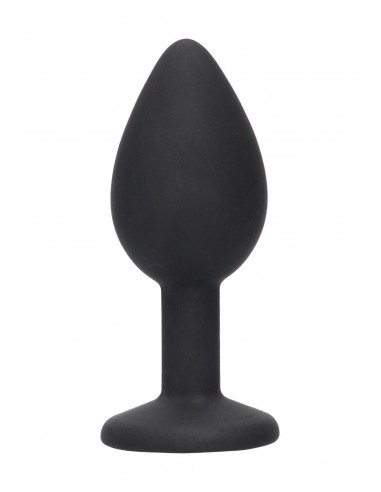 Silicone Butt Plug with Removable Jewel