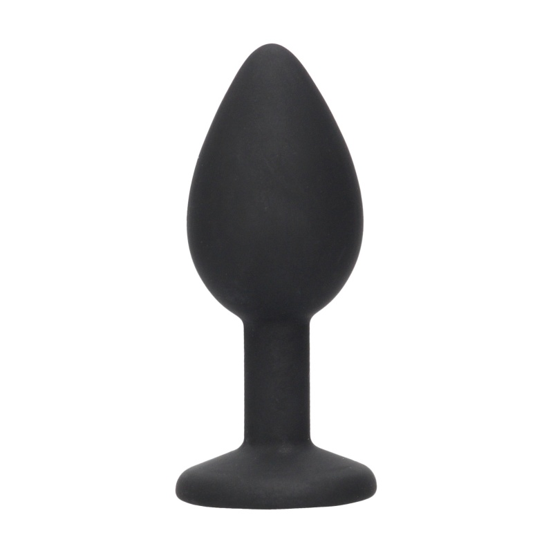Zatyczka analna Silicone Butt Plug with Removable Jewel - 5