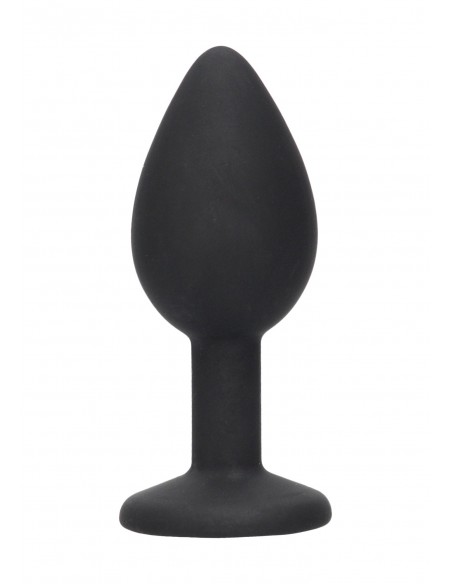 Silicone Butt Plug with Removable Jewel
