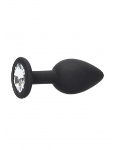 Silicone Butt Plug with Removable Jewel 2