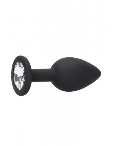 Silicone Butt Plug with Removable Jewel