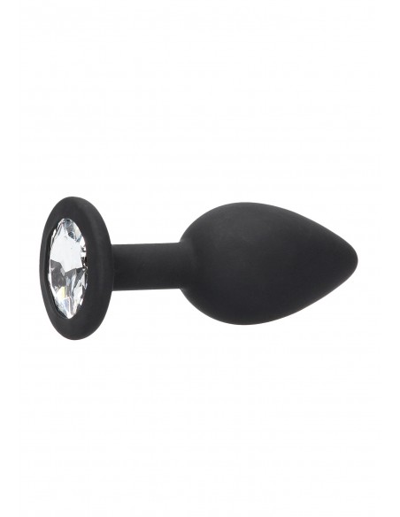 Silicone Butt Plug with Removable Jewel