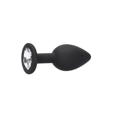Zatyczka analna Silicone Butt Plug with Removable Jewel - 2