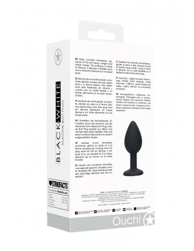 Silicone Butt Plug with Removable Jewel