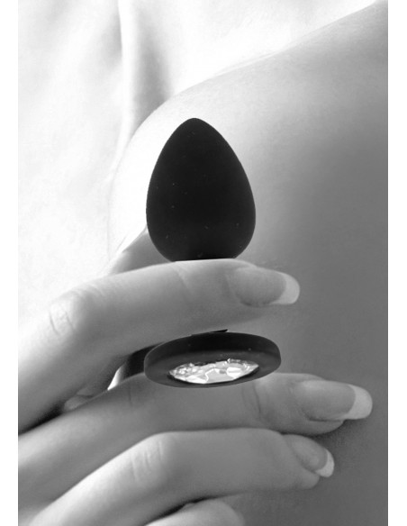 Silicone Butt Plug with Removable Jewel