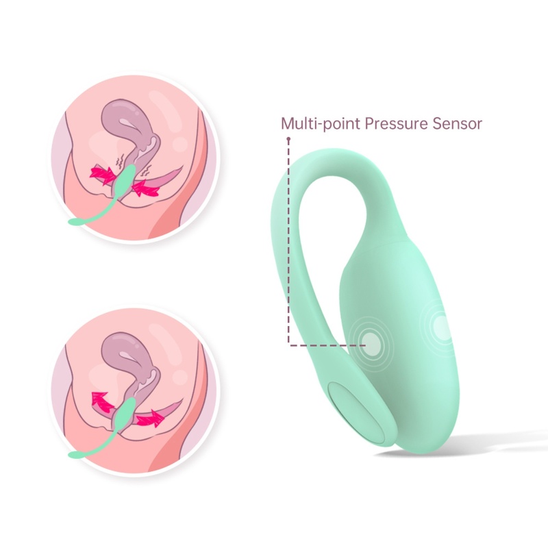 Inteligentny trener Kegla FitCute Kegel Rejuve, 85 mm, jasnozielony - 5