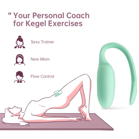 Inteligentny trener Kegla FitCute Kegel Rejuve, 85 mm, jasnozielony - 7