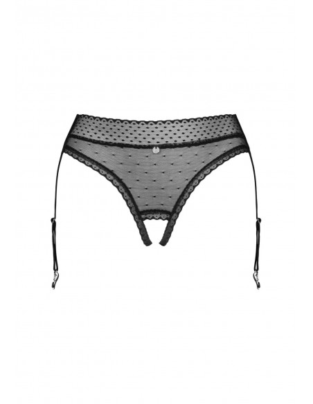 Bielizna-Lanelia figi otwarte z paskami do pończoch   XS/S