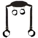 Zestaw do krępowania Neck-Wrist-Ankle – mankiety na szyję, nadgarstki i kostki z rzepami i karabińczykami, pasy 188 cm - 3