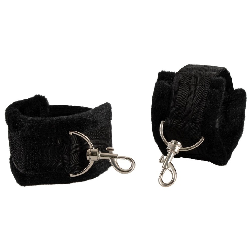 Zestaw do krępowania Neck-Wrist-Ankle – mankiety na szyję, nadgarstki i kostki z rzepami i karabińczykami, pasy 188 cm - 4
