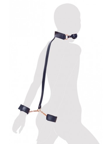 Bad Kitty Ball Gag+Cuffs rose