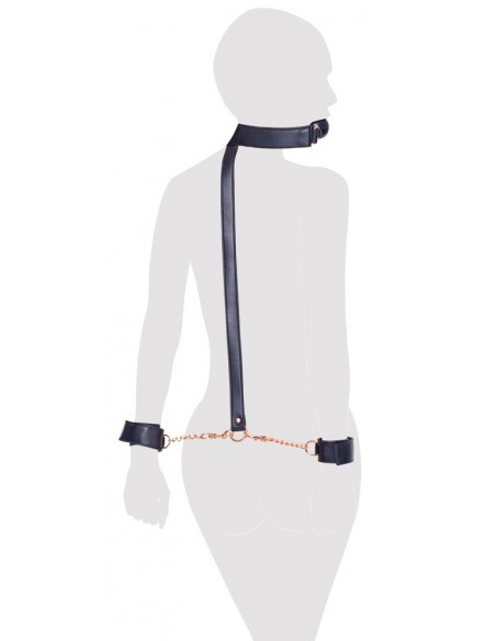 Bad Kitty Ball Gag+Cuffs rose