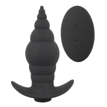 Wibrujący korek analny RC Butt Plug z pilotem, 9 trybów, długość całkowita 9,6 cm - 2