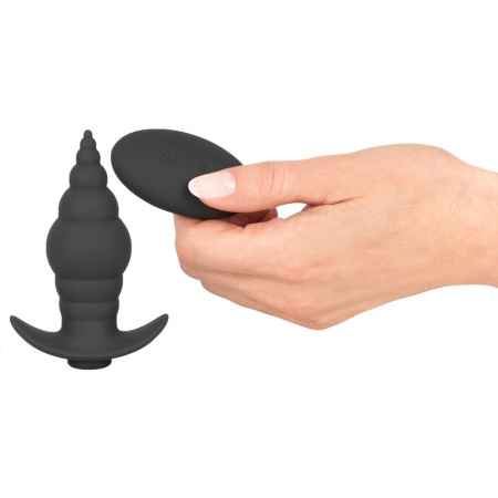 Wibrujący korek analny RC Butt Plug z pilotem, 9 trybów, długość całkowita 9,6 cm - 5