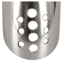 Klatka na penisa Curved ze stali nierdzewnej, zakrzywiona, z zamkiem, 13,5 cm, średnica pierścienia 4,4 cm - 5