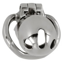 Klatka na penisa Chastity Cage Short z zamkiem, otworami wentylacyjnymi, długość 8,5 cm, pierścień 4,4 x 5,3 cm - 5