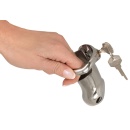 Klatka na penisa Chastity Cage Short z zamkiem, otworami wentylacyjnymi, długość 8,5 cm, pierścień 4,4 x 5,3 cm - 6