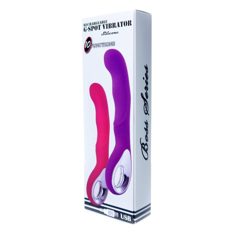 Wibrator G-Spot 10 funkcji USB fioletowy - 11