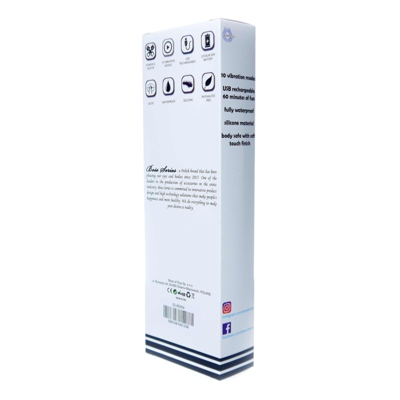Wibrator G-Spot 10 funkcji USB fioletowy - 12