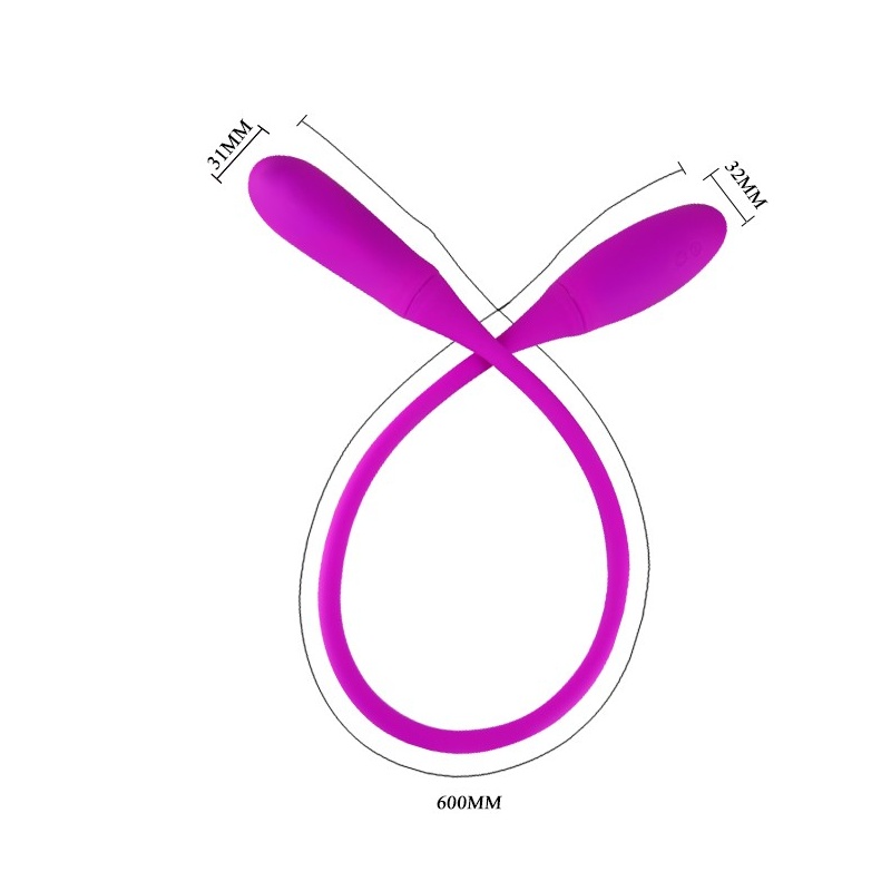 Dwustronny wibrator Snaky Vibe – elastyczny, 10 trybów, 60 cm - 7