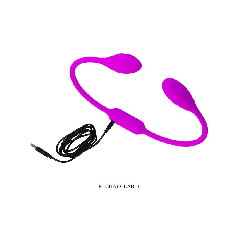 Wibrator dwustronny Dream Lover's Whip – 12 funkcji wibracji, 22 cm - 9