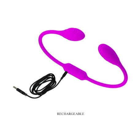 Wibrator dwustronny Dream Lover's Whip – 12 funkcji wibracji, 22 cm - 9