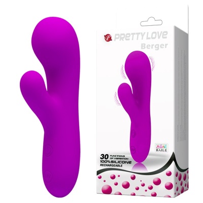 Wibrator Berger z podwójną stymulacją – 30 trybów wibracji, 14,5 cm - 1