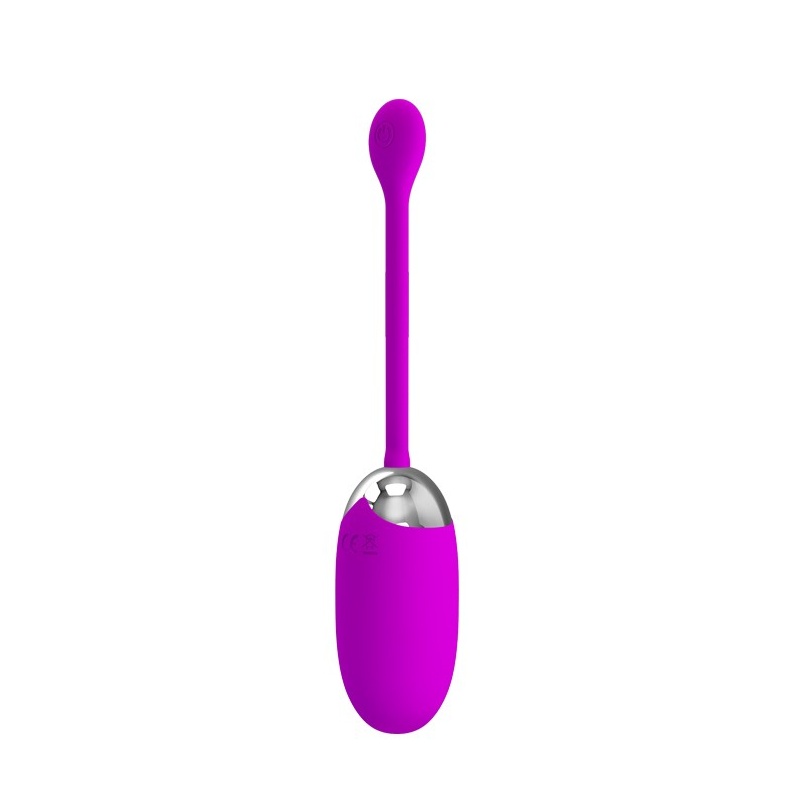 Jajko wibrujące Brook – silikonowe, 12 programów wibracji, 7,2 cm - 2