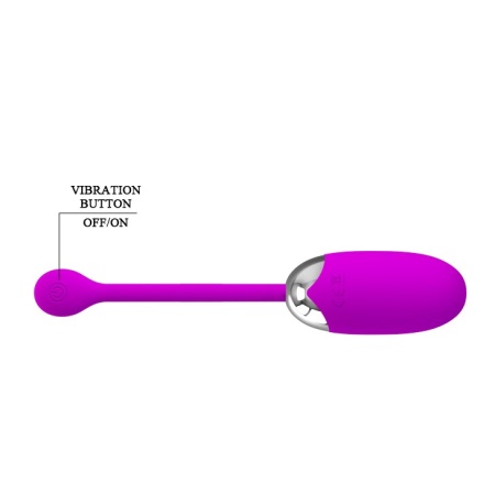 Jajko wibrujące Brook – silikonowe, 12 programów wibracji, 7,2 cm - 6