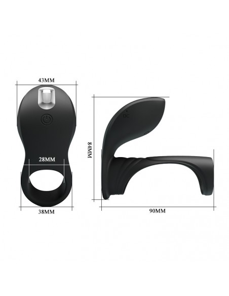 PRETTY LOVE -VIBRATION PENIS SLEEVE II, 7 vibration functions Memory function 