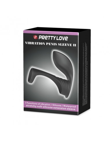 PRETTY LOVE -VIBRATION PENIS SLEEVE II, 7 vibration functions Memory function 