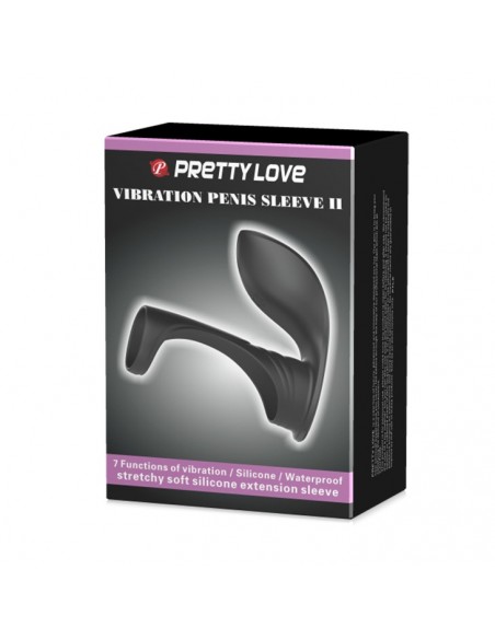 PRETTY LOVE -VIBRATION PENIS SLEEVE II, 7 vibration functions Memory function 