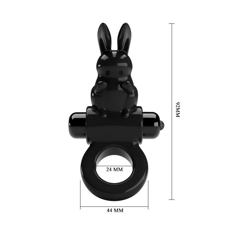 Wibrujący pierścień na penisa Exciting Ring - 10 trybów wibracji, średnica 2,4 cm - 7