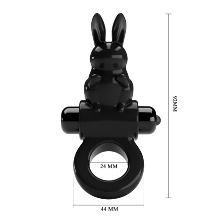Wibrujący pierścień na penisa Exciting Ring - 10 trybów wibracji, średnica 2,4 cm - 7