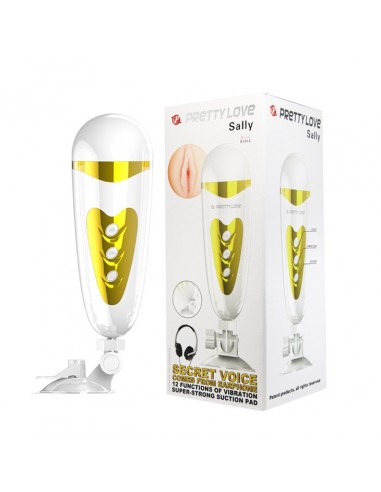PRETTY LOVE -SALLY, 12 vibration functions Sex talk Suction base