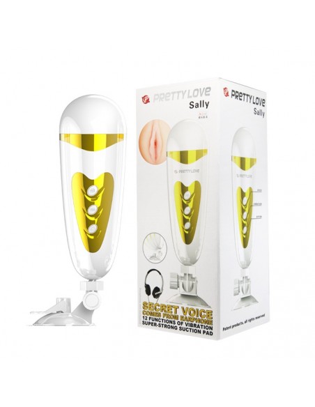 PRETTY LOVE -SALLY, 12 vibration functions Sex talk Suction base