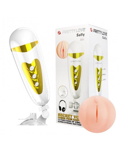 PRETTY LOVE -SALLY, 12 vibration functions Sex talk Suction base 