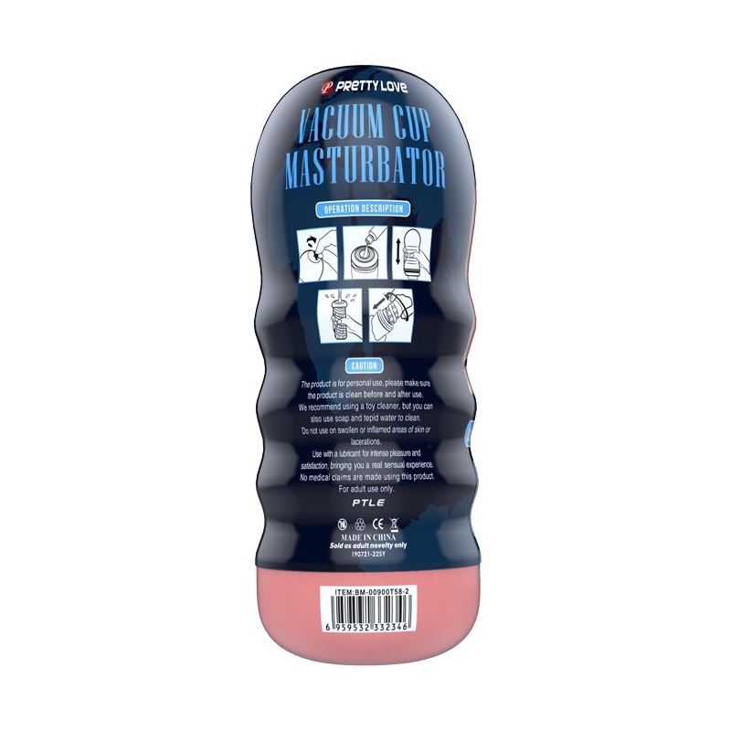 Masturbator Vacuum Cup z regulacją ssania, 18 cm - 4