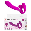 Pasek wibracyjny bez ramiączek Valerie - ok. 20 cm, 12 trybów, podwójny silnik - 1