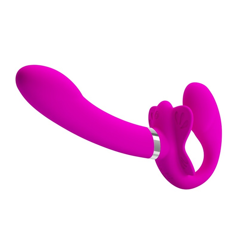 Pasek wibracyjny bez ramiączek Valerie - ok. 20 cm, 12 trybów, podwójny silnik - 2