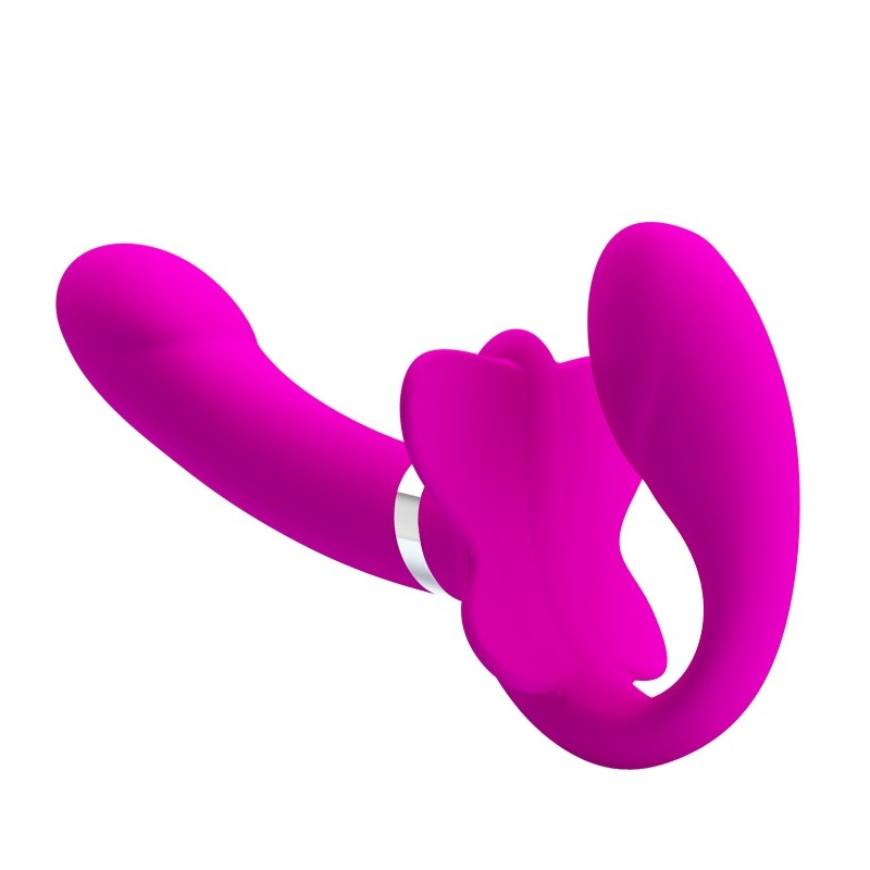 Pasek wibracyjny bez ramiączek Valerie - ok. 20 cm, 12 trybów, podwójny silnik - 3