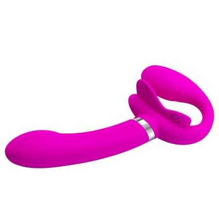 Pasek wibracyjny bez ramiączek Valerie - ok. 20 cm, 12 trybów, podwójny silnik - 4