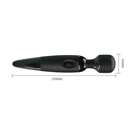 Masażer różdżkowy Power Wand z silikonową główką, elastyczną szyjką i regulacją obrotową, 25,4 cm - 7